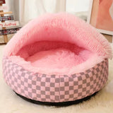 Cozy Hooded Cat Bed