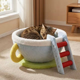 Cozy Bowl-Shaped Cat Bed