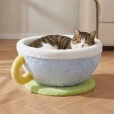Cozy Bowl-Shaped Cat Bed