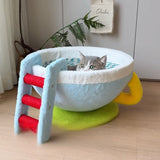 Cozy Bowl-Shaped Cat Bed