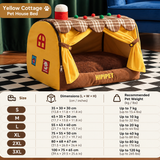 Pet Christmas House Bed 🎄