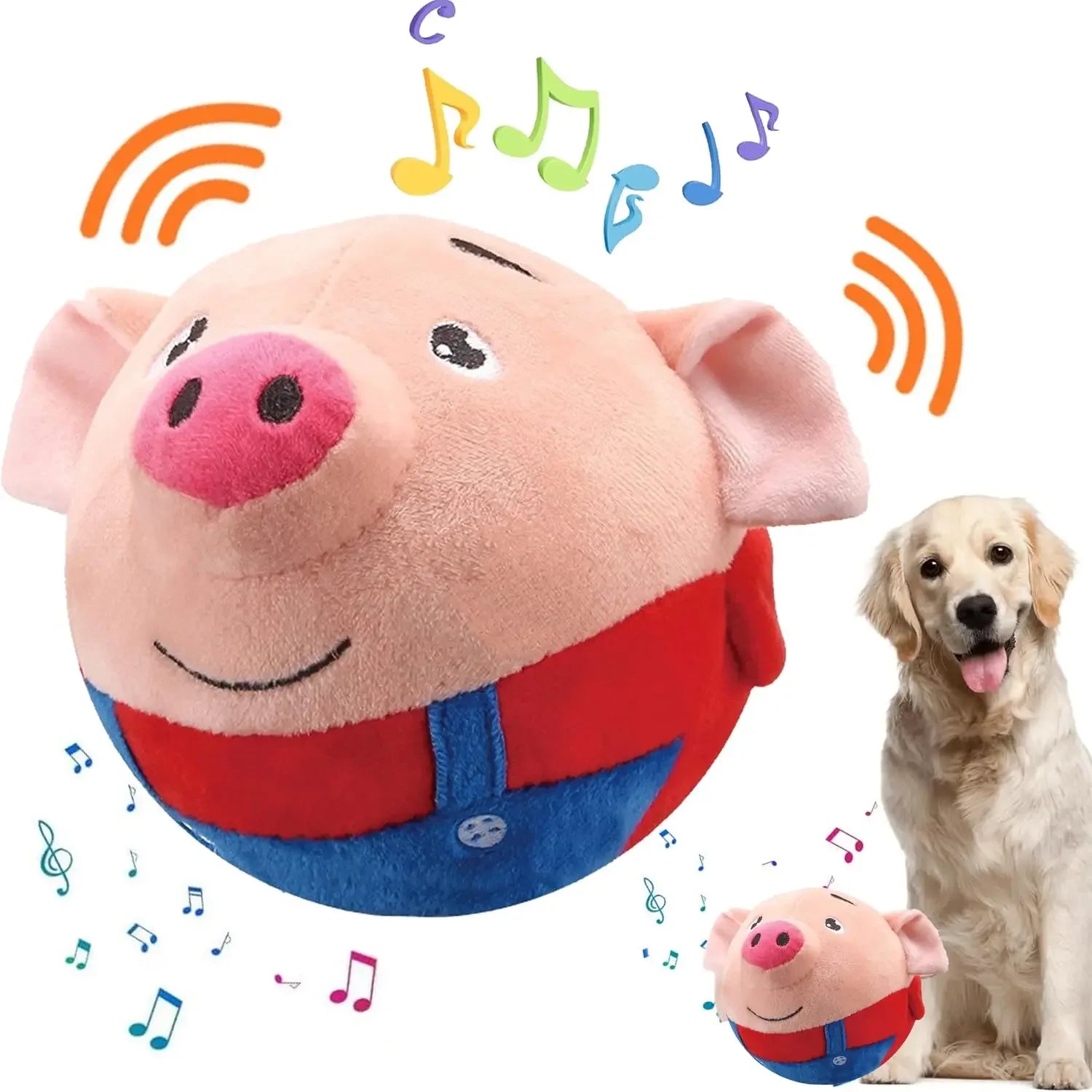 Moving Squeaky Dog Toy