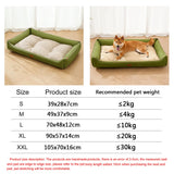 Four Season Square Dog Bed for Large Dog Mattress Bite-resistant Cat Bed Soft Thickened Dog Bed Waterproof Sofa Pet House