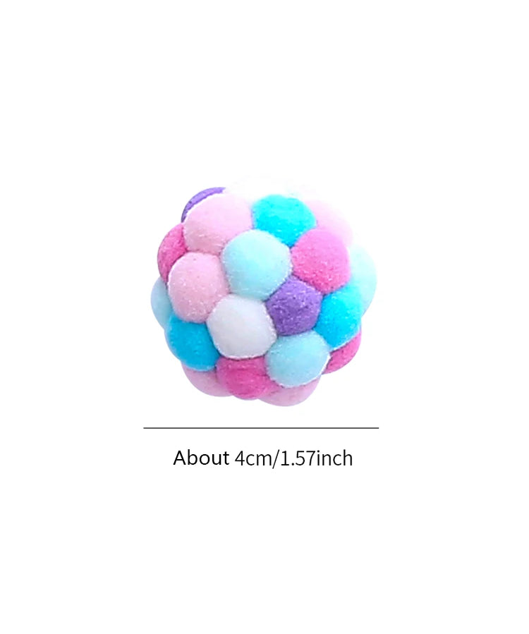 Colorful Bell Ball Cat Toy