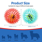 Pet Dog Toy, Rubber Tennis Ball, Prick Ball, Squeaking, Grinding Teeth, Relieving Boredom, Accompanying Various Dogs of All Size