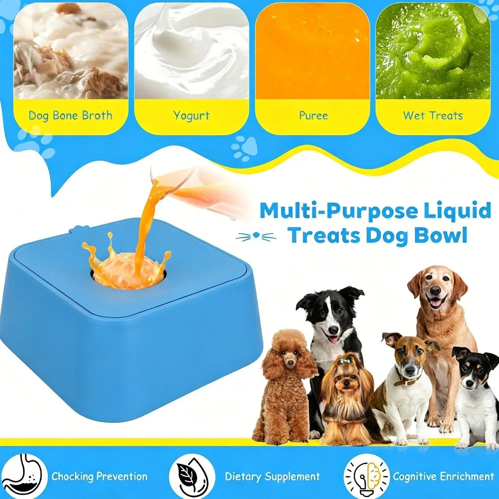 Dog Licking Bowl