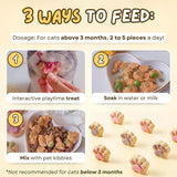 Freeze-Dried Cat Treats | High-Protein Chewy Pet Snacks for Cats & Dogs | Healthy Training Rewards