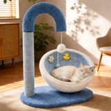 All Season Integrated Sisal Cat Tree with Cat Bed