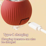 Rechargeable Automatic Rolling Ball Cat Toy – Fake Tail, Imitate Mouse, Electric Interactive for Cats & Dogs
