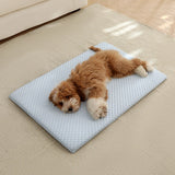 New Summer Ice Silk Cooling Pet Mat Thick Breathable Dog Bed Pad Non-Slip Washable Pet Cooling Sheet for Medium Large Dogs Cats