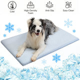 New Summer Ice Silk Cooling Pet Mat Thick Breathable Dog Bed Pad Non-Slip Washable Pet Cooling Sheet for Medium Large Dogs Cats