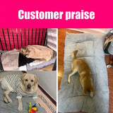 Oversized Plush Dog Cat Bed Sofa Crate Pad Ultra Soft Polyester Pet Mat for All Size Cats Dogs Adorable Rectangle Couch