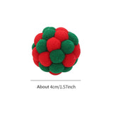 Cat toys Colorful handmade bell ball Elastic ball interactive chase pet supplies