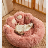 Fluffy Dog Bed Winter Warm Large Pet Products Small Sofa Baskets Pets Kennel Mat Puppy Cats Supplies Basket Blanket Accessories