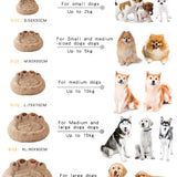 Fluffy Dog Bed Winter Warm Large Pet Products Small Sofa Baskets Pets Kennel Mat Puppy Cats Supplies Basket Blanket Accessories
