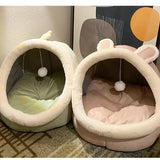 Deep Sleep Cat Bed Cartoon Pet Bed Foldable Removable Washable Pet Sleeping Bed for Small Dog Mat Bag Cave Cats Bed