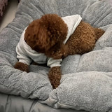 Oversized Plush Dog Cat Bed Sofa Crate Pad Ultra Soft Polyester Pet Mat for All Size Cats Dogs Adorable Rectangle Couch