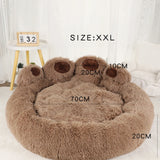 Fluffy Dog Bed Winter Warm Large Pet Products Small Sofa Baskets Pets Kennel Mat Puppy Cats Supplies Basket Blanket Accessories