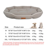 Four Season Square Dog Bed for Large Dog Mattress Bite-resistant Cat Bed Soft Thickened Dog Bed Waterproof Sofa Pet House