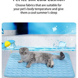 Cat Ice Mats Summer Cat Dog Sofa Nest Bed Cooling Sleeping Pad for Small Dogs Pets Durable Sofa Cooling Pad Blanket