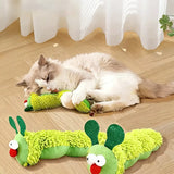 Cat Toy Bionic Caterpillar Catnip Pillow, Caterpillar Cat Doll With Gall Fruit, Self-Entertainment Bionic Teaser Wand, Plush Doll Pillow Pet Supplies