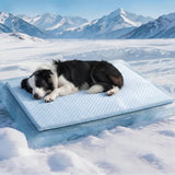 New Summer Ice Silk Cooling Pet Mat Thick Breathable Dog Bed Pad Non-Slip Washable Pet Cooling Sheet for Medium Large Dogs Cats