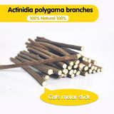 Oitabi 250g Natural Matatabi Snacks Sticks for Cats, Silvervine Chew Sticks for Clean Teeth - Catnip Alternative 120mmx3-6mm