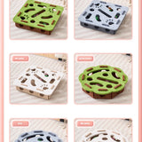 Cat Toy Bell Balls Dig Hole Funny Box Felt Maze Hole Interactive Cats Game Self-Exciting Tool Kitten Pet Cat Puzzle Teasing Cat