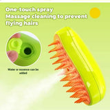 Cat Dog Steamy Brush Steam Brush Electric Sprayer for Massage Pet Grooming Tool Shedding 3 in 1 Electric Sprays Massage Combs