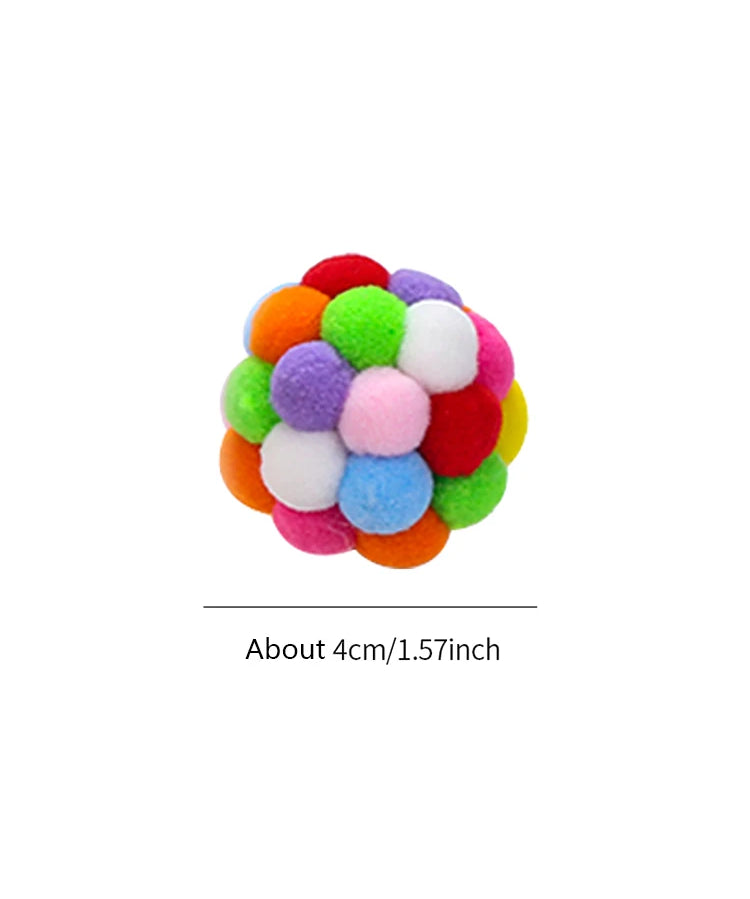 Colorful Bell Ball Cat Toy