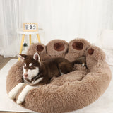 Fluffy Dog Bed Winter Warm Large Pet Products Small Sofa Baskets Pets Kennel Mat Puppy Cats Supplies Basket Blanket Accessories