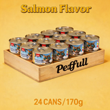 Petfull Cat Canned for Cat and Dog Pet Food 170gx24Cans Tuna Beef Salmon Chicken Flaver Cat Food Cans