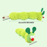 Cat Toy Bionic Caterpillar Catnip Pillow, Caterpillar Cat Doll With Gall Fruit, Self-Entertainment Bionic Teaser Wand, Plush Doll Pillow Pet Supplies