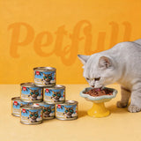 Petfull Cat Canned for Cat and Dog Pet Food 170gx24Cans Tuna Beef Salmon Chicken Flaver Cat Food Cans