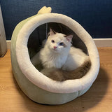 Deep Sleep Cat Bed Cartoon Pet Bed Foldable Removable Washable Pet Sleeping Bed for Small Dog Mat Bag Cave Cats Bed