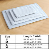 New Summer Ice Silk Cooling Pet Mat Thick Breathable Dog Bed Pad Non-Slip Washable Pet Cooling Sheet for Medium Large Dogs Cats