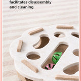 Cat Toy Bell Balls Dig Hole Funny Box Felt Maze Hole Interactive Cats Game Self-Exciting Tool Kitten Pet Cat Puzzle Teasing Cat