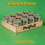 Petfull Cat Canned for Cat and Dog Pet Food 170gx24Cans Tuna Beef Salmon Chicken Flaver Cat Food Cans