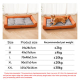 Four Season Square Dog Bed for Large Dog Mattress Bite-resistant Cat Bed Soft Thickened Dog Bed Waterproof Sofa Pet House