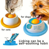 Dog Stimulation Toys Pet Lick Mat Slow Feeder Yogurt Licking Plate Interactive Cats Dog Snack Bowl Tiring Bowls Dental Care Tool