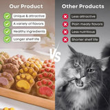 Freeze-Dried Cat Treats | High-Protein Chewy Pet Snacks for Cats & Dogs | Healthy Training Rewards